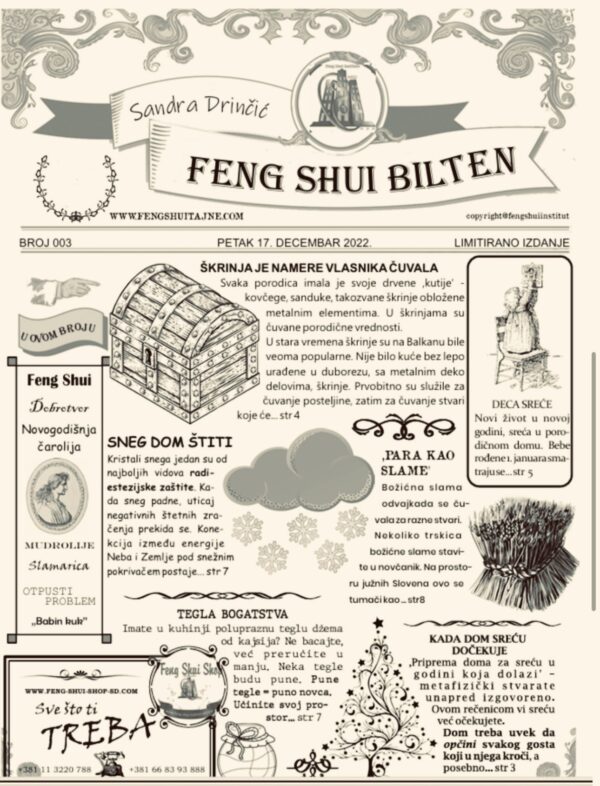 FENG SHUI BILTEN broj 003