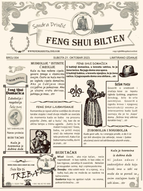Feng Shui bilten br. 4