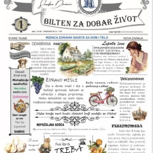 BILTEN ZA DOBAR ŽIVOT broj 001